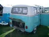 Rear of a two-tone VW Bus